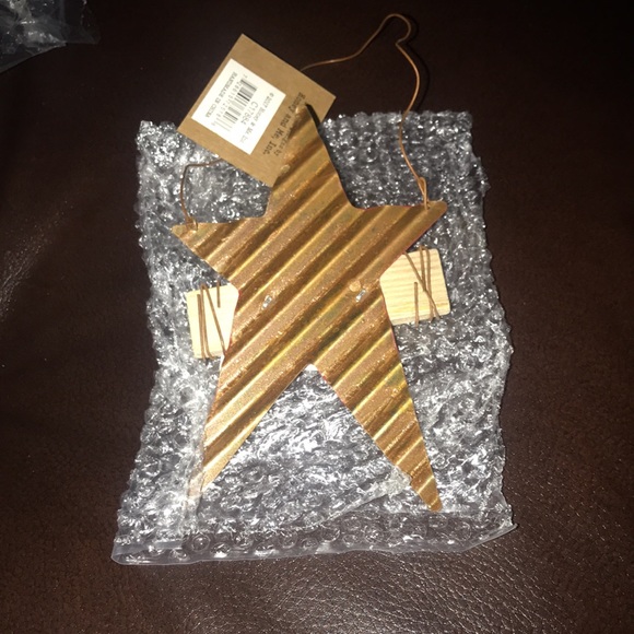 Honey and Me- 'Believe' Star Ornament- rustic vintage inspired metal star decor - Picture 3 of 4